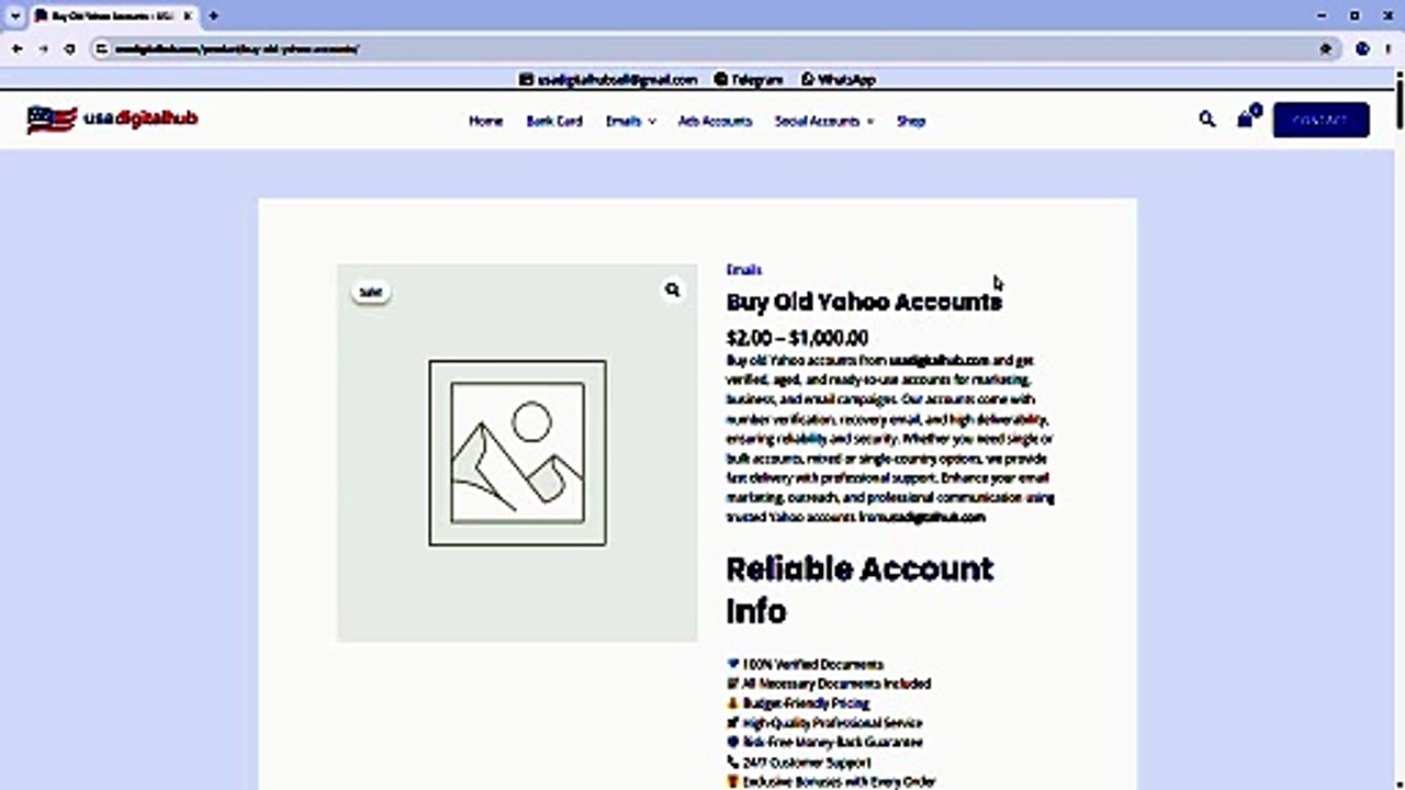 The 10 Sites Guide to Buying Old Yahoo Accounts in