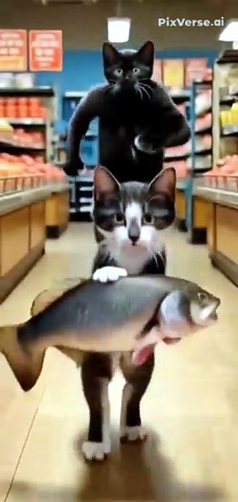 Cat and  fish 🐟