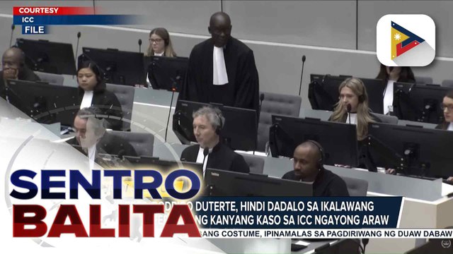 Ex-Pres. Rodrigo Duterte, hindi dadalo sa ikalawang status conference ng kanyang kasong crimes against humanity sa ICC ngayong araw