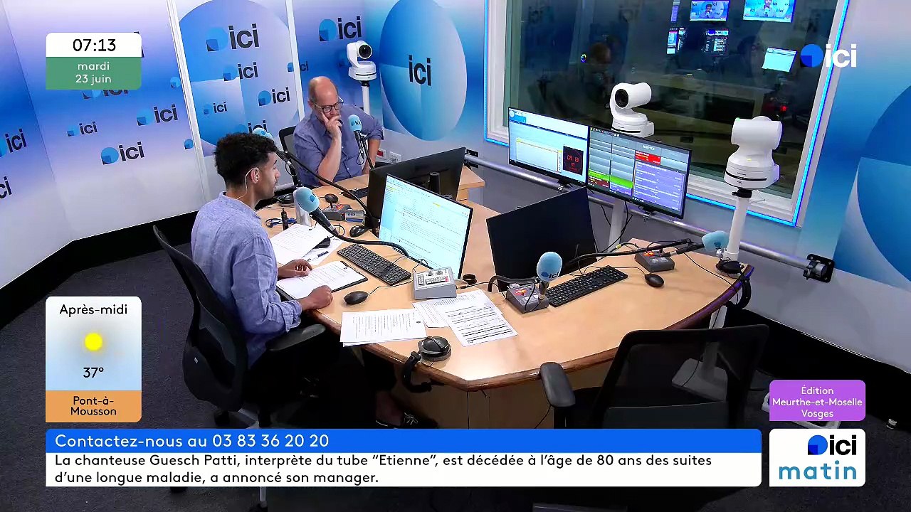 23/06/2026 -  ici matin par Ici Lorraine (Meurthe-et-Moselle et Vosges) en vidéo