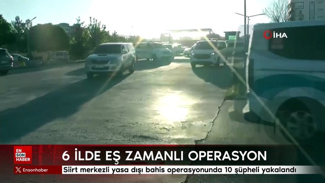 Siirt merkezli yasa dışı bahis operasyonunda 10 şüpheli yakalandı