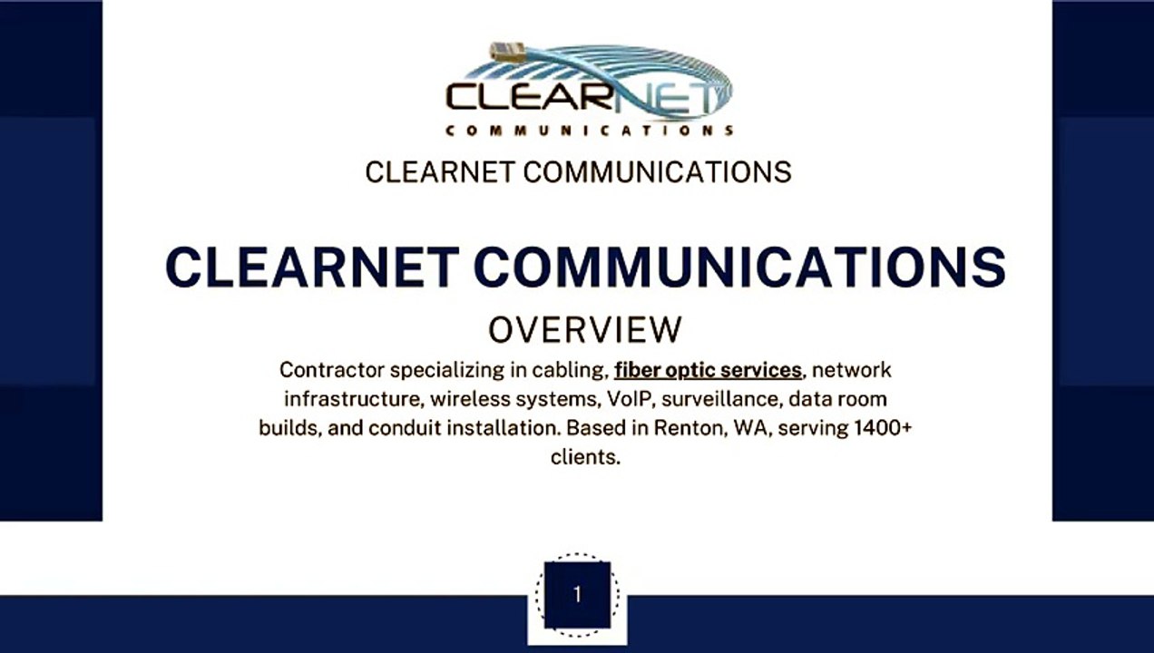 Clearnet Communications – Trusted Fiber & Network Experts