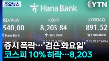 9.99% 폭락에 매매 중단까지...코스피 '검은 화요일' / YTN