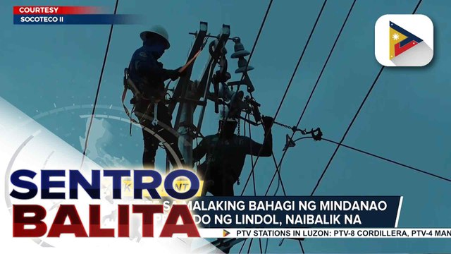 Supply ng kuryente sa malaking bahagi ng Mindanao na naapektuhan ng magnitude 7.8 na lindol, naibalik na ayon sa DOE | ulat ni Elijah Canlas