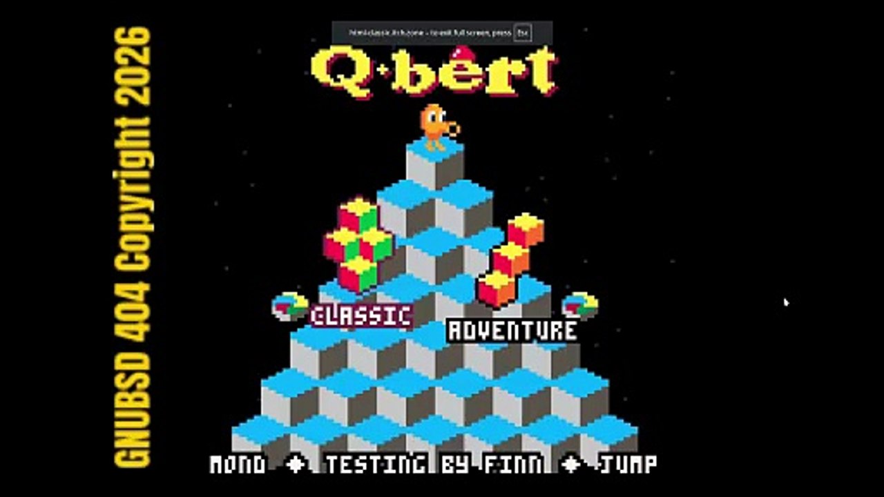 GNUBSD404 long N151 Qbert Part1 (Linux/Web/Pico)