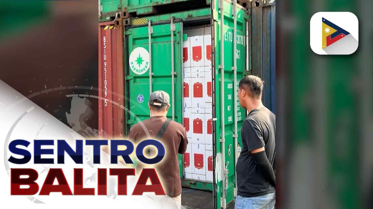 22 container van na naglalaman ng mga iligal na sigarilyo, nakumpiska ng BIR at NBI sa North Harbor, Tondo, Maynila