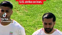 “Iran's national soccer team honored schoolgirls killed in a strike on an elementary school before a friendly against Nigeria in Antalya, Türkiye, on March 27, 2026.“