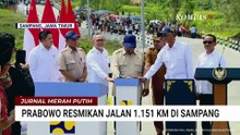 Momen Presiden Prabowo Tekan Tombol Peresmian 1.151 Kilometer Jalan Daerah | JMP