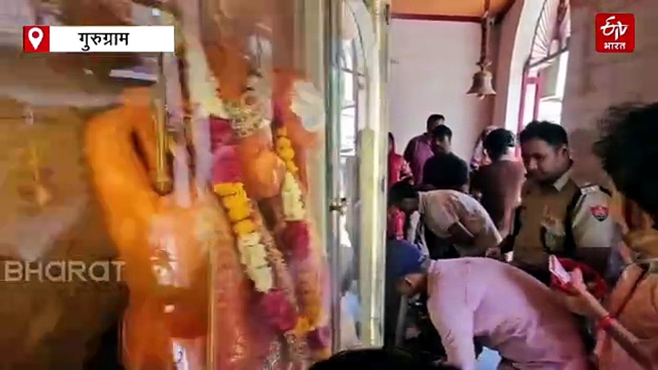 गुरुग्राम सेक्टर 46 हनुमान मंदिर में चोरी, कटर से दानपात्र का ताला काट लाखों रुपये ले उड़े चोर