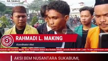 Aksi BEM Nusantara Sukabumi, Mahasiswa Desak Evaluasi Sejumlah Kebijakan Nasional