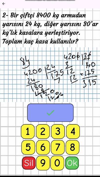 5.10- Bölme İşlemi Problemleri (zor)- 4. Sınıf Matematik