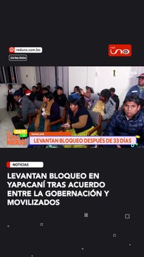 Levantan bloqueo en Yapacaní tras acuerdo entre la Gobernación y movilizados