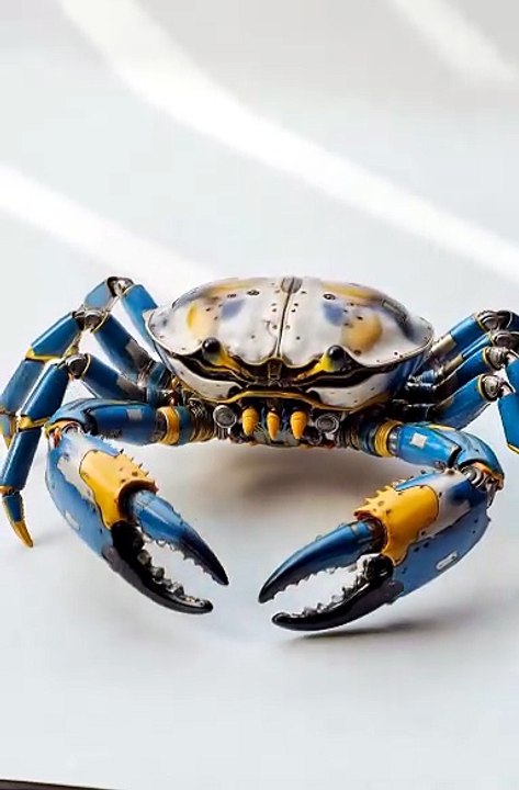 Futuristic Robo Crab in Action | Amazing AI Animation #shorts