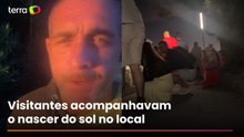 Vídeo mostra turistas buscando abrigo durante tiroteio em mirante do Rio
