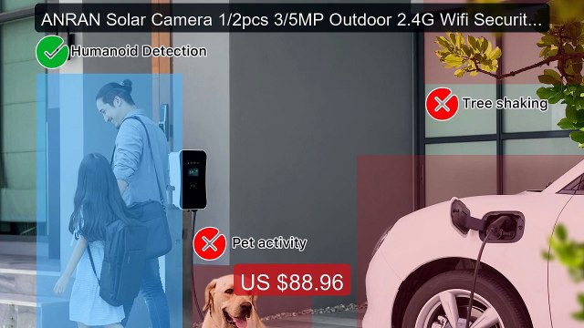 ANRAN Solar Camera 1/2pcs 3/5MP Outdoor 2.4G Wifi Security Camera B... Top Rated 2026 | Buy Now!