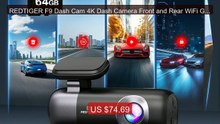 REDTIGER F9 Dash Cam 4K Dash Camera Front and Rear WiFi GPS C... -- Amazing Value 2026 | Must Have!