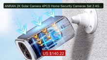 ANRAN 2K Solar Camera 4PCS Home Security Cameras Set 2.4G Wire... -- Hot Deal 2026 | Limited Offer!