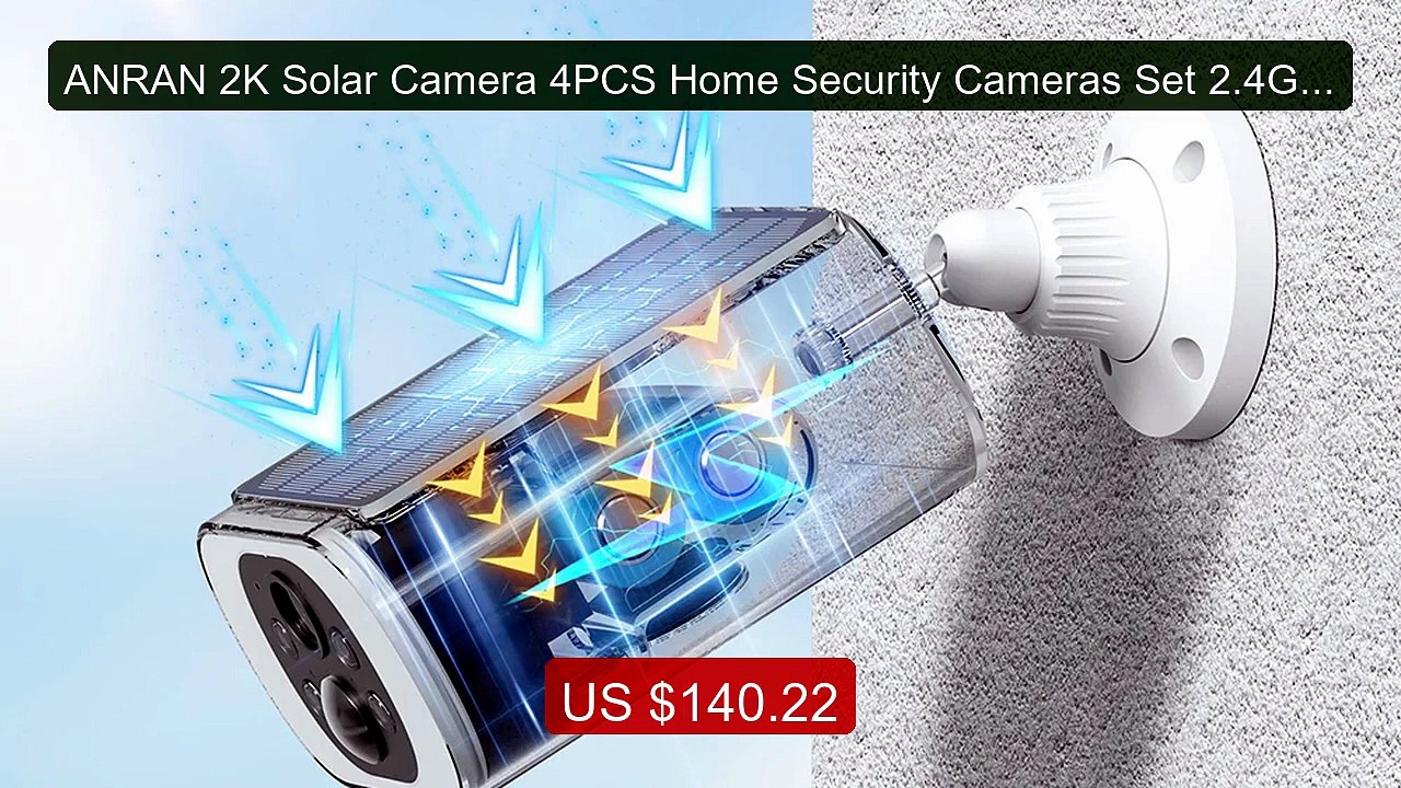 ANRAN 2K Solar Camera 4PCS Home Security Cameras Set 2.4G Wire... -- Hot Deal 2026 | Limited Offer!