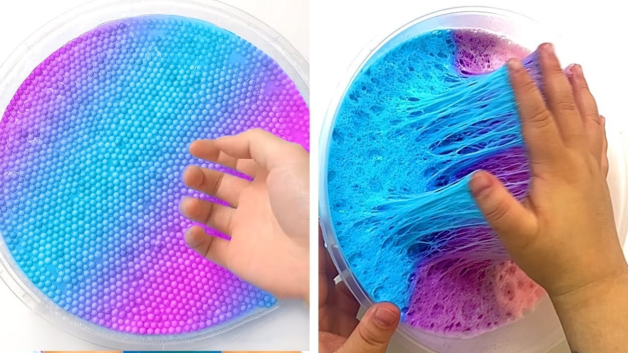 30 Relaxing Minutes Of Oddly Satisfying Slime ASMR - Relaxing When Stressed Or Sleepy