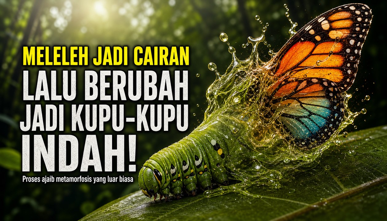 Mengapa Tubuh Ulat Bulu Meleleh Sebelum Berubah Jadi Kupu-Kupu Cantik?