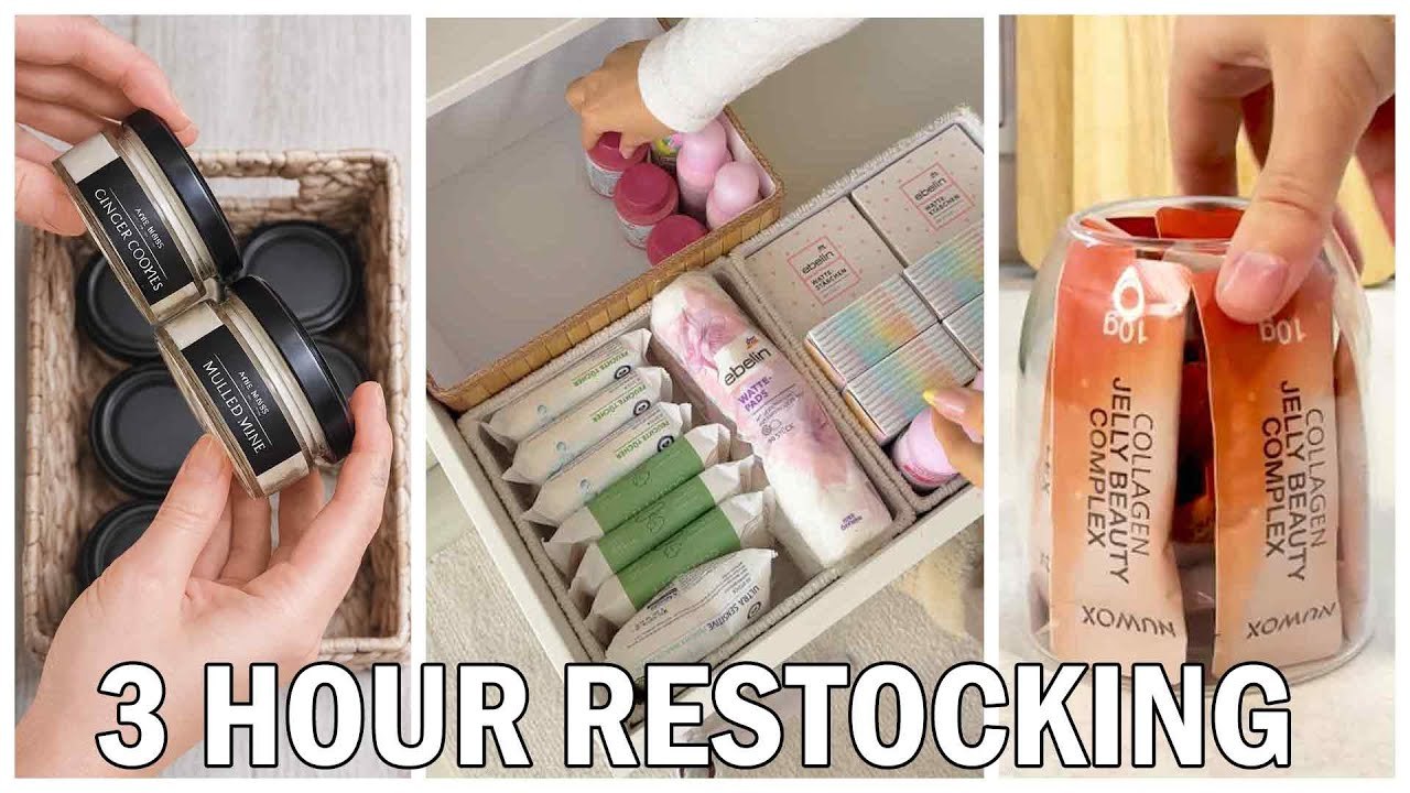3 Hour Satisfying Restocking ASMR ✨ | Aesthetic & Satisfying Restocking Videos to Help You Relax