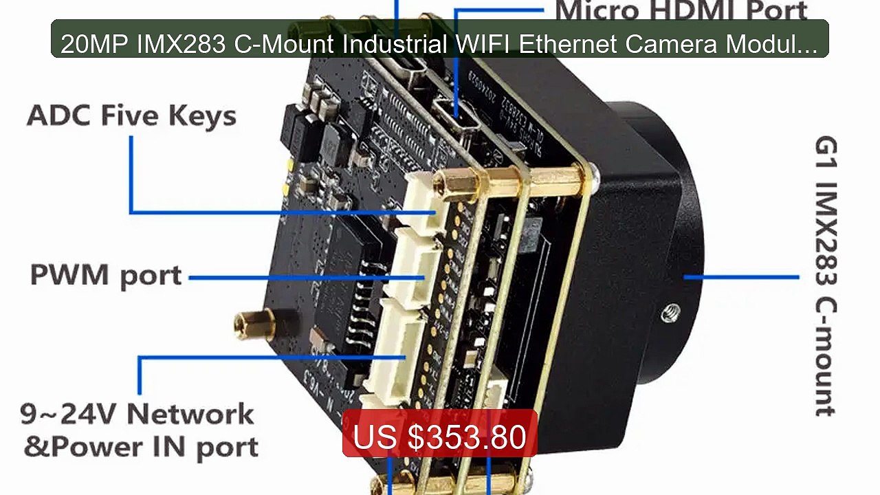 20MP IMX283 C-Mount Industrial WIFI Ethernet Camera Module 1 Inch S... -- Top Rated 2026 | Buy Now!