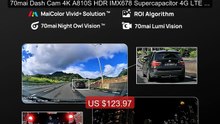 70mai Dash Cam 4K A810S HDR IMX678 Supercapacitor 4G LTE Re... -- Top Pick 2026 | Unbeatable Price!