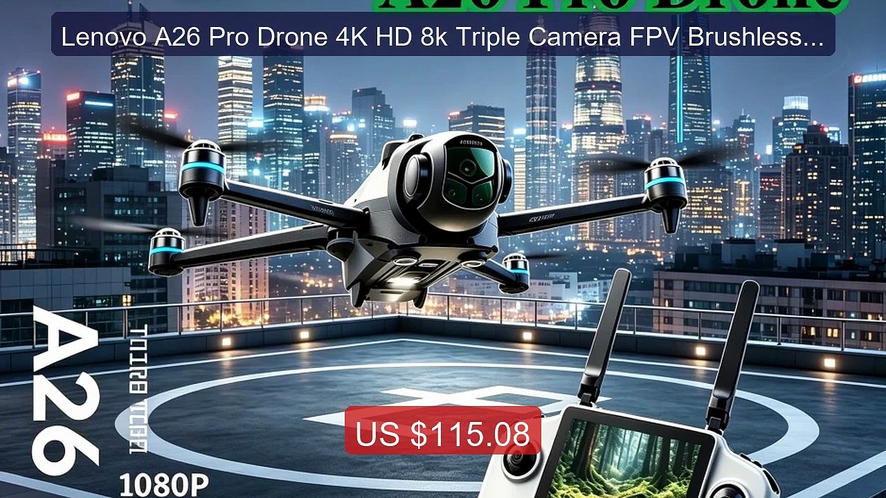 Lenovo A26 Pro Drone 4K HD 8k Triple Camera FPV Brushless Motor Ob... -- Best Deal 2026 | Shop Now!
