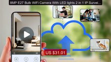 8MP E27 Bulb WiFi Camera With LED lights 2 in 1 IP Surveilance Cam... -- Best Deal 2026 | Shop Now!