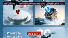 For Genuine GT8 Drone 8K Professional Dual Camera GPS FPV Brus... -- Best Buy 2026 | Great Quality!
