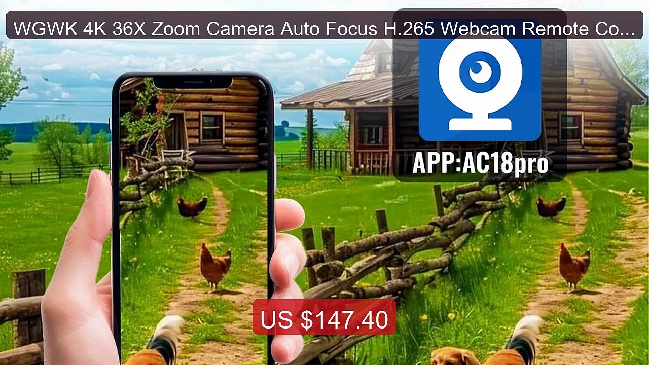 WGWK 4K 36X Zoom Camera Auto Focus H.265 Webcam Remote Control... -- Hot Deal 2026 | Limited Offer!