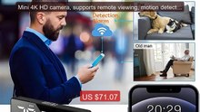 Mini 4K HD camera, supports remote viewing, motion detection, ... -- Hot Deal 2026 | Limited Offer!