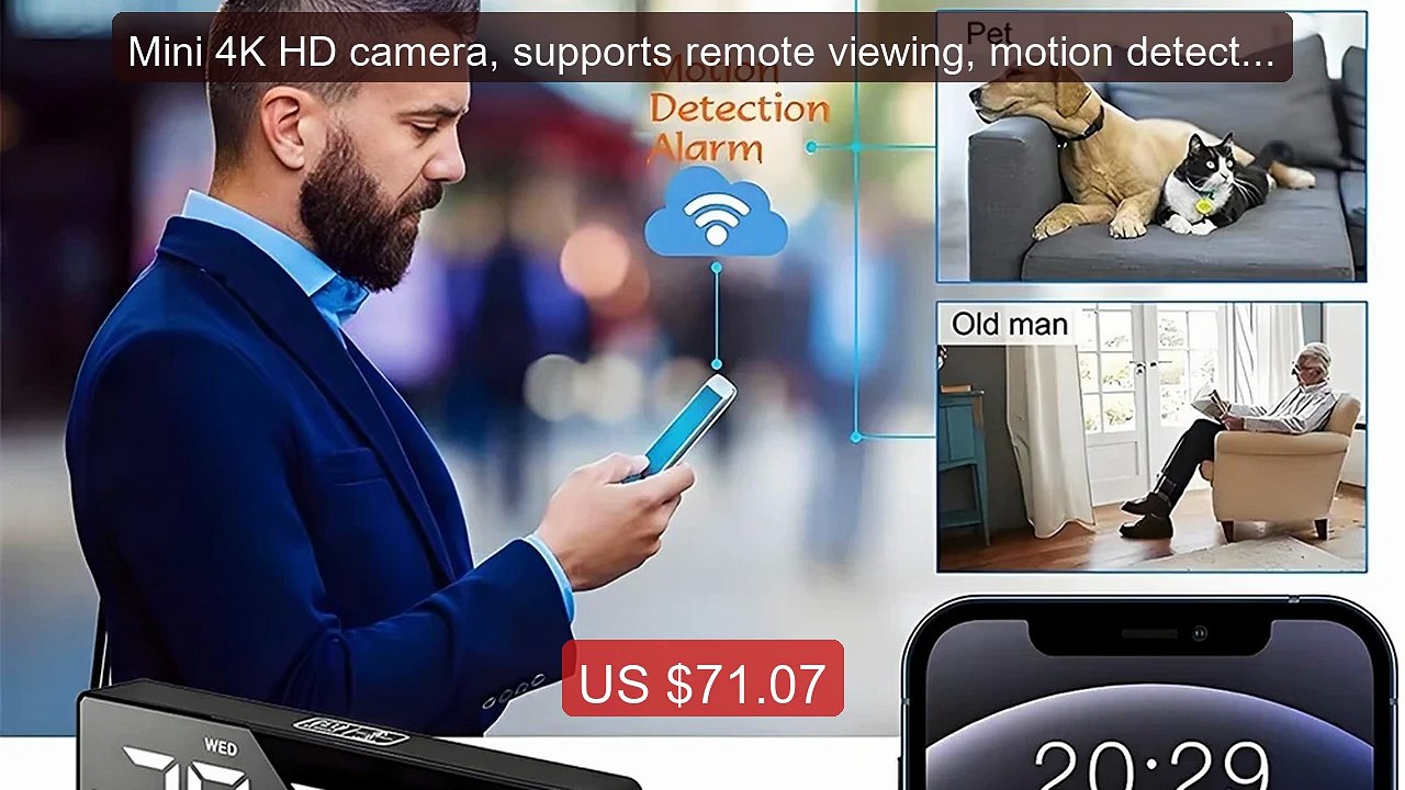 Mini 4K HD camera, supports remote viewing, motion detection, ... -- Hot Deal 2026 | Limited Offer!