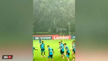 Lamine Yamal Enjoys Training While a Storm BATTERS Spain’s Session