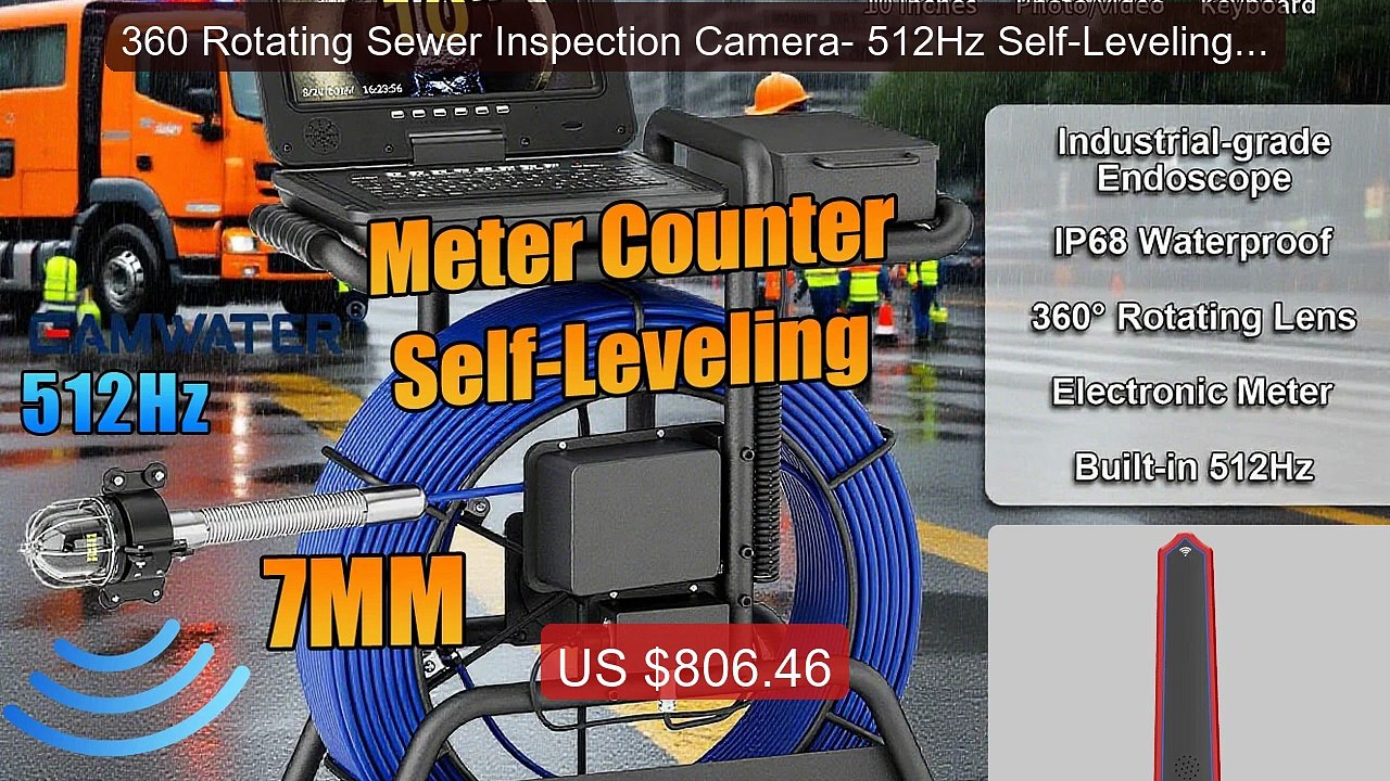360 Rotating Sewer Inspection Camera- 512Hz Self-Leveling Sewer Ca... -- Best Deal 2026 | Shop Now!