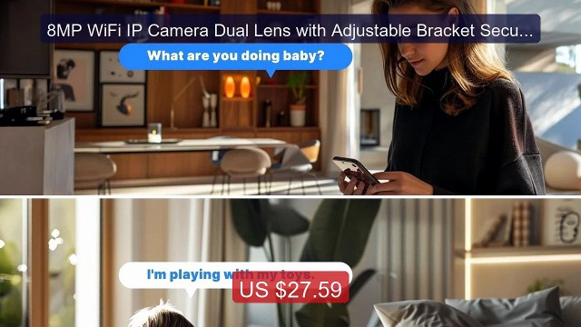 8MP WiFi IP Camera Dual Lens with Adjustable Bracket Securi... Top Pick 2026 | Unbeatable Price!