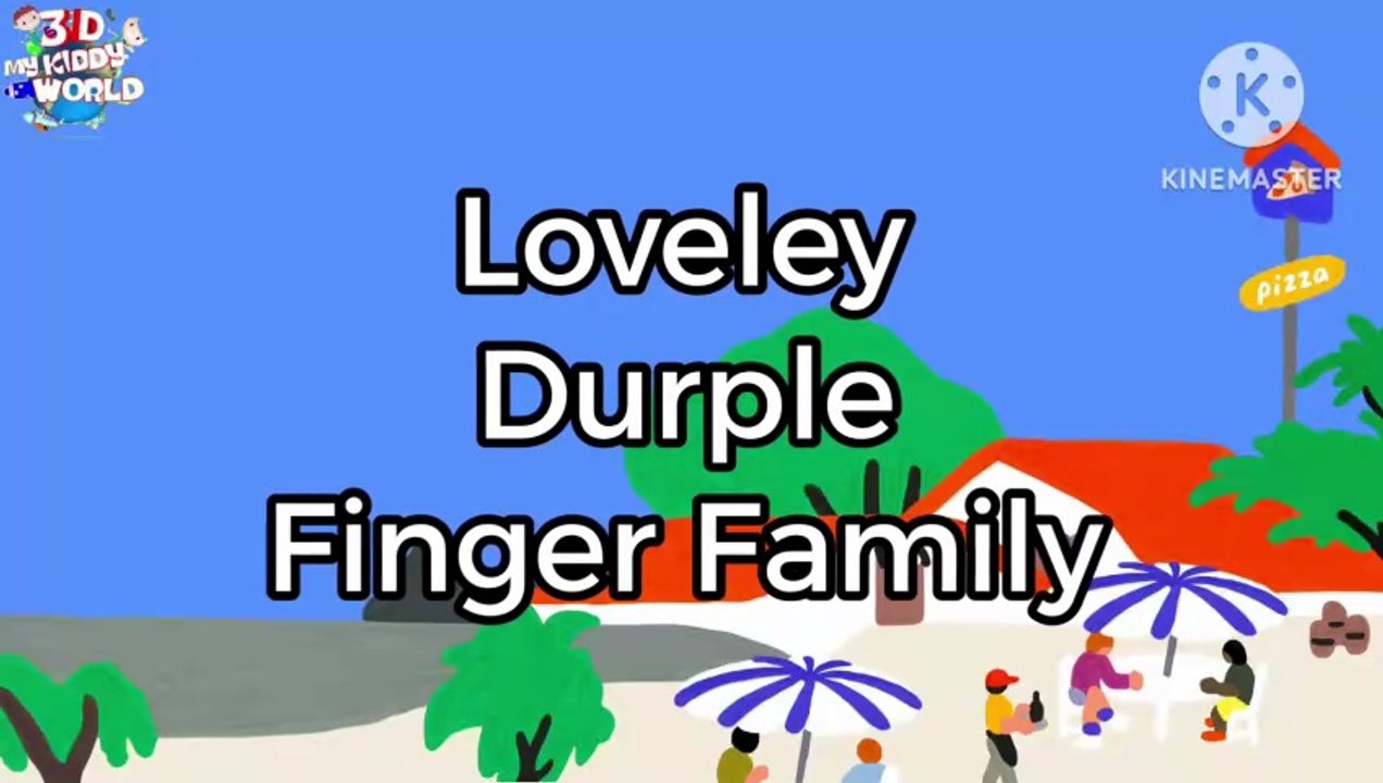 Loveley Durple Finger Family | Loveley Durple Finger Family Nursery Rhymes For Children In 3D