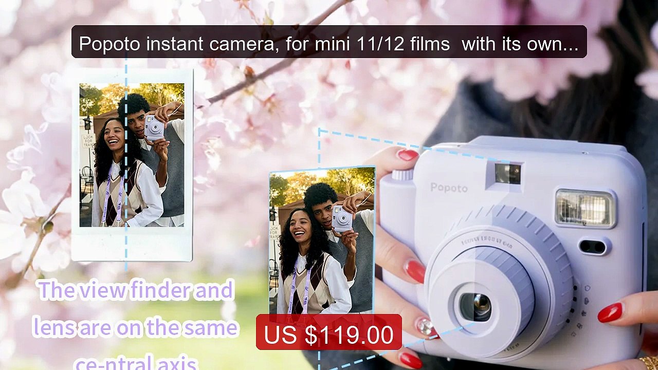 Popoto instant camera, for mini 11/12 films  with its own flash, au... -- Top Rated 2026 | Buy Now!