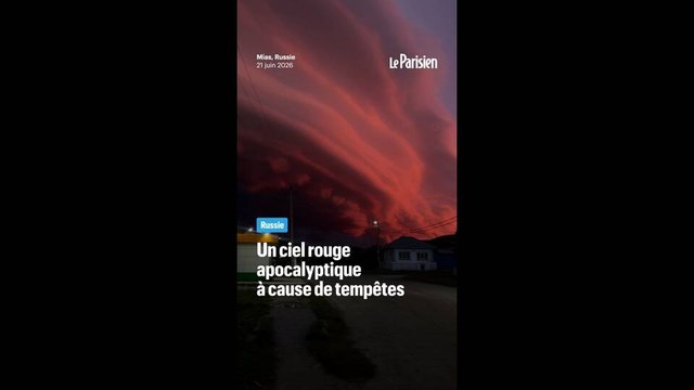 Russie : un ciel rouge apocalyptique à cause de tempêtes