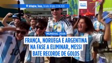 Mundial: França e Noruega avançam enquanto Messi amplia recorde de golos
