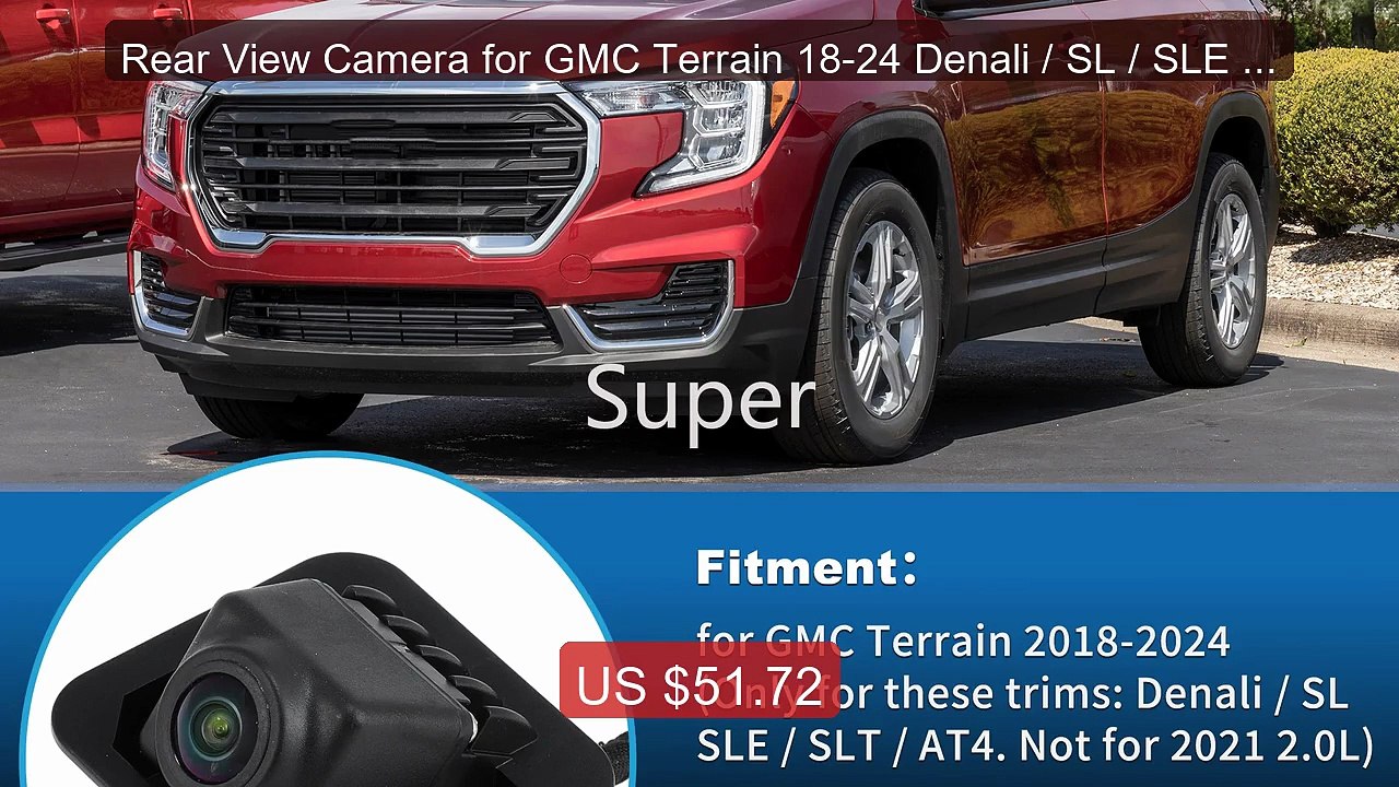 Rear View Camera for GMC Terrain 18-24 Denali / SL / SLE / SLT / A... -- Best Deal 2026 | Shop Now!
