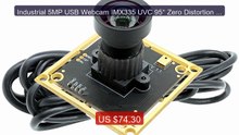 Industrial 5MP USB Webcam IMX335 UVC 95° Zero Distortion CC... -- Top Pick 2026 | Unbeatable Price!