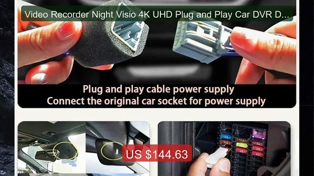 Video Recorder Night Visio 4K UHD Plug and Play Car DVR Dash C... Best Buy 2026 | Great Quality!