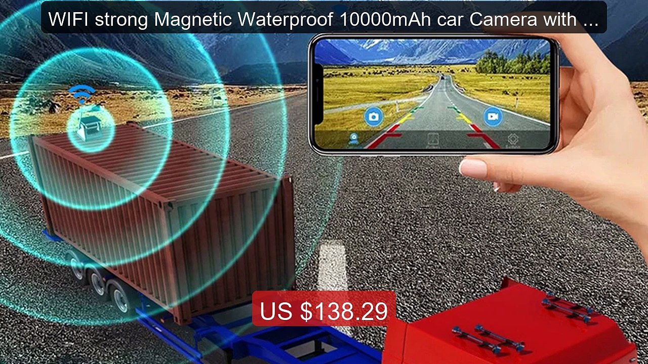WIFI strong Magnetic Waterproof 10000mAh car Camera with So... -- Top Pick 2026 | Unbeatable Price!