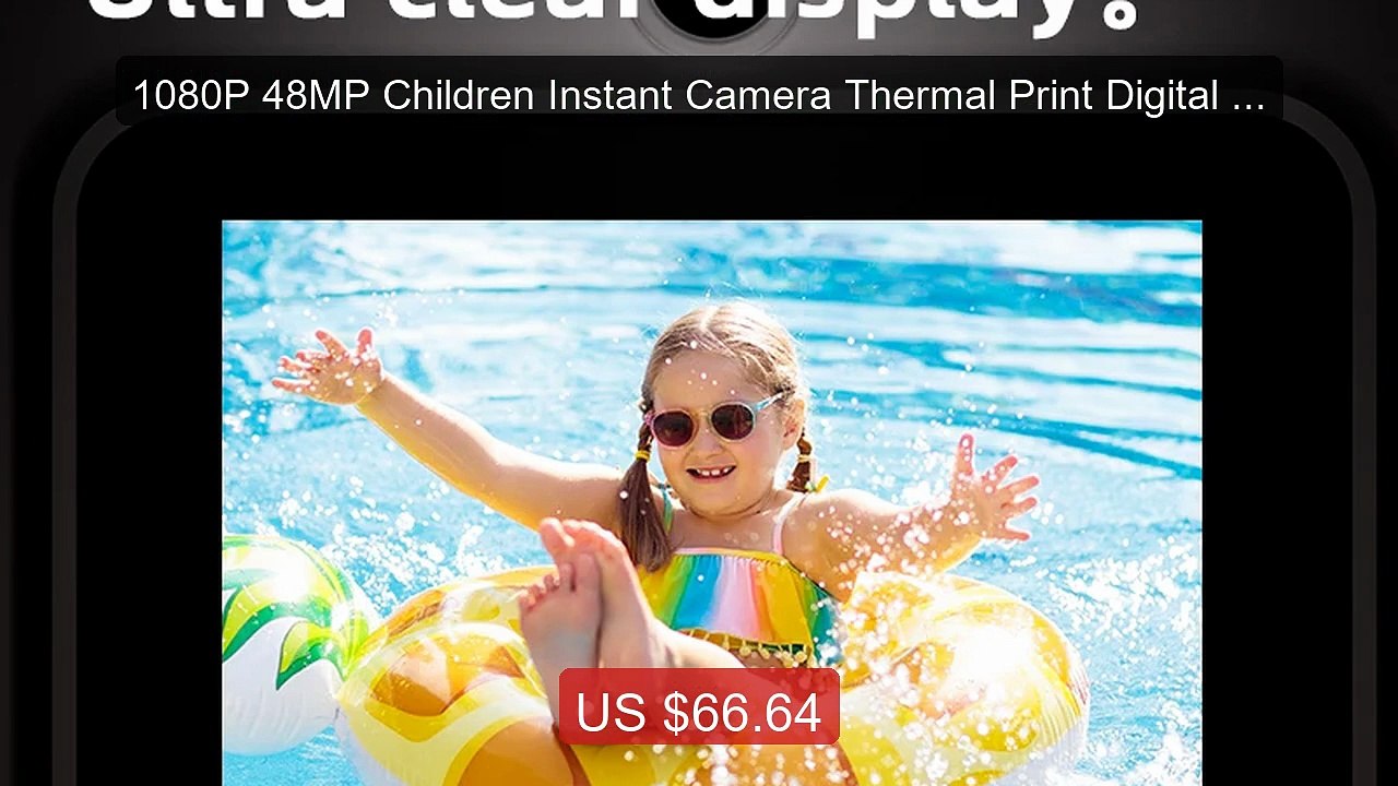 1080P 48MP Children Instant Camera Thermal Print Digital Came... -- Amazing Value 2026 | Must Have!