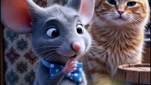 Cat Sets a Cheese Trap... But Gets Tricked Instead! 😂🐭🧀 #Shorts #cat #purestory #catandmousegame