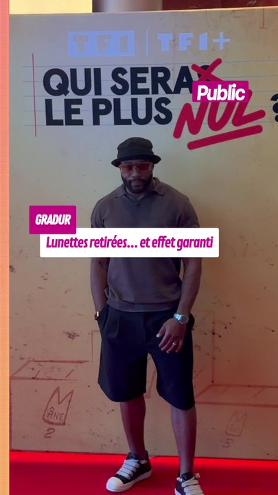 Gradur, lunettes retirées… et effet garanti
