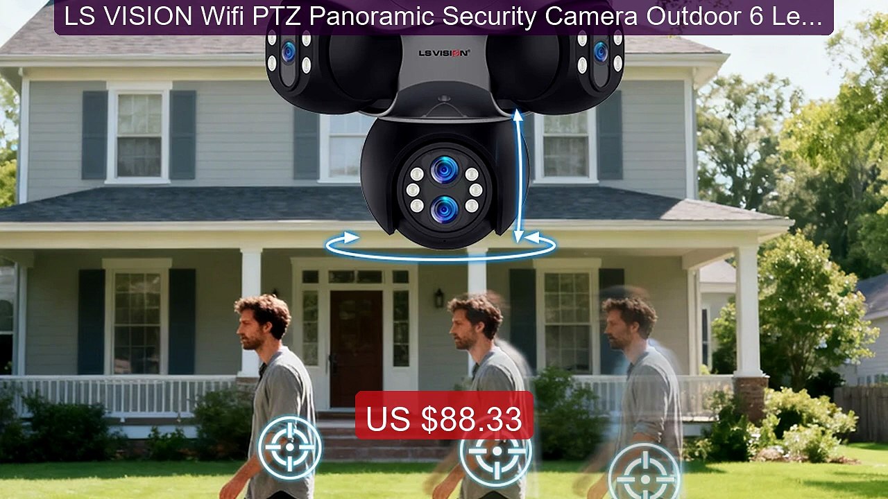 LS VISION Wifi PTZ Panoramic Security Camera Outdoor 6 Lens... -- Top Pick 2026 | Unbeatable Price!