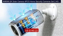 ANRAN 2K Solar Camera 4PCS Home Security Cameras Set 2.4G Wir... -- Amazing Value 2026 | Must Have!