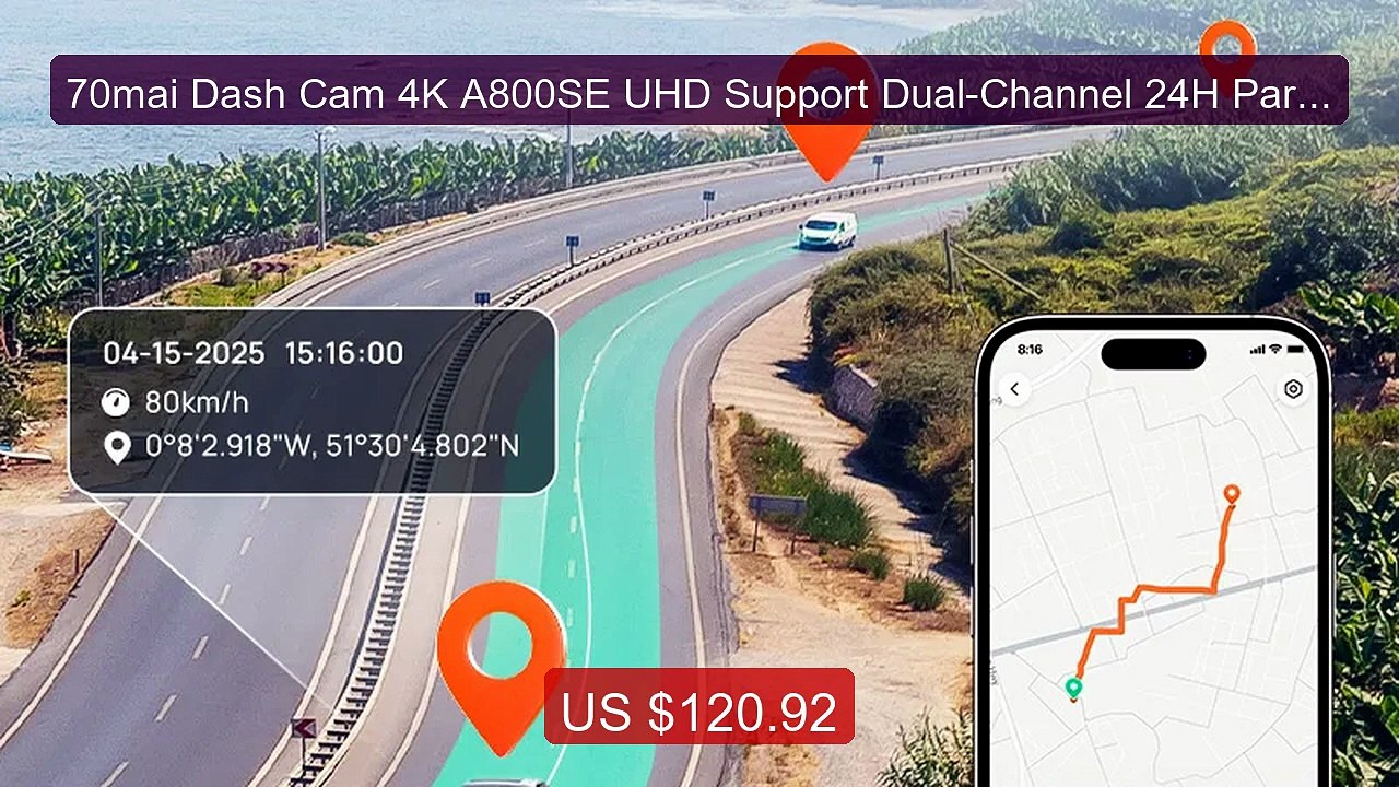 70mai Dash Cam 4K A800SE UHD Support Dual-Channel 24H Parking ... -- Hot Deal 2026 | Limited Offer!